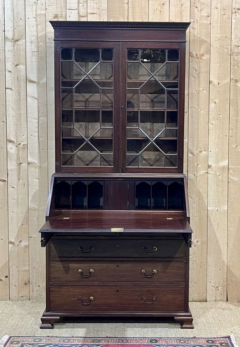 19th Century English Mahogany Writing Desk photo Furniture