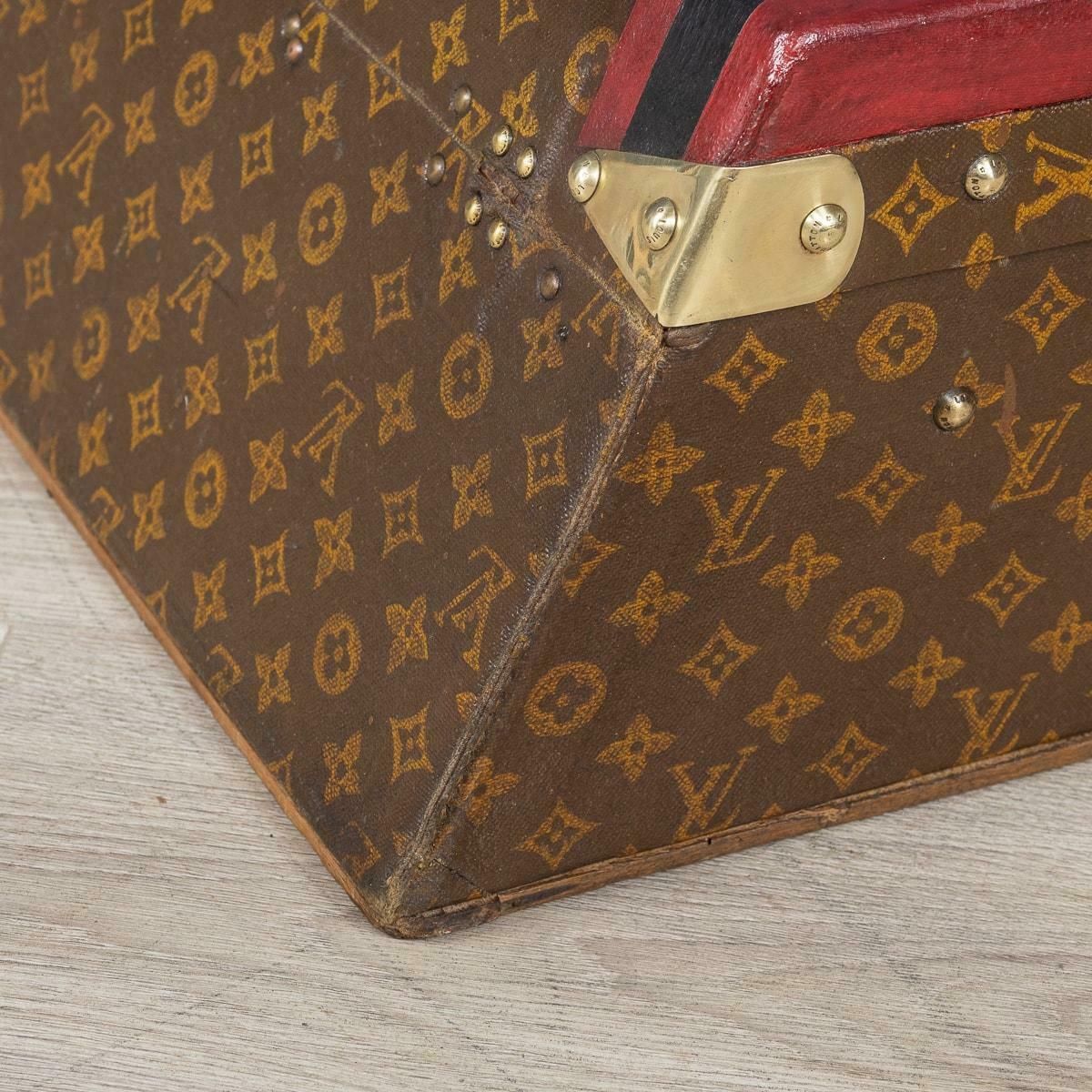 Rare 20th Century Louis Vuitton Car Trunk In Monogram Canvas, France C.1910 photo 8995.0