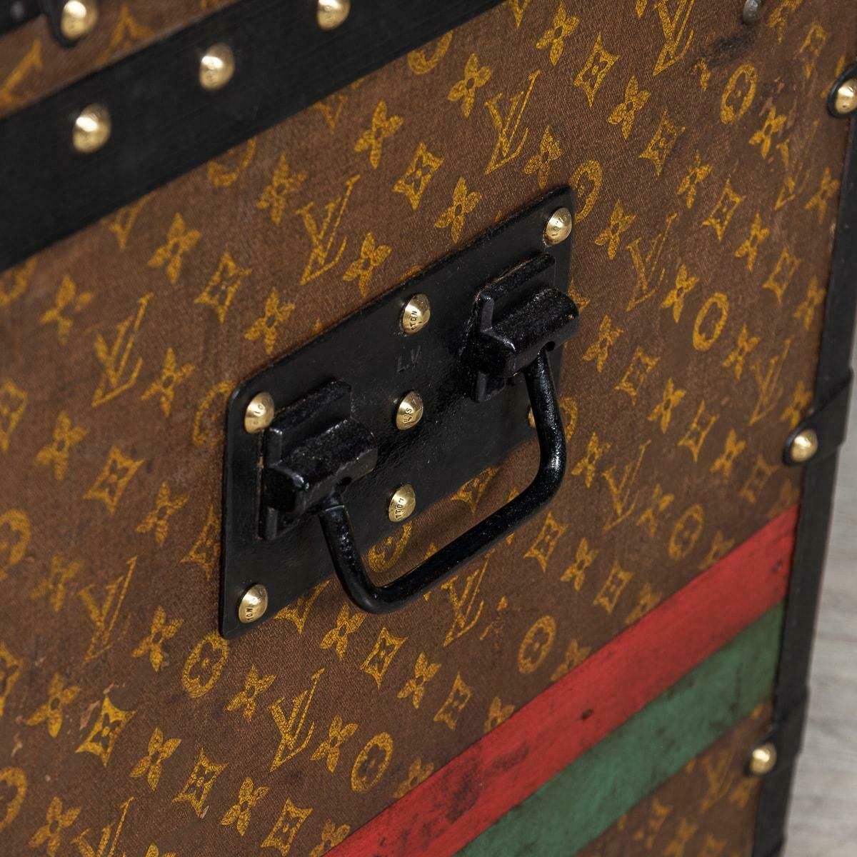 photo vinterior 20th Century Louis Vuitton Courier Trunk In Monogram Canvas, France C.1910