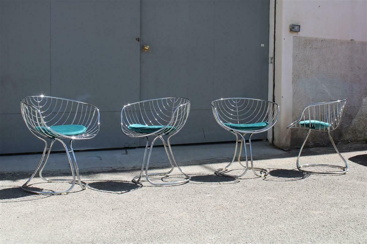 photo vintage Sedie Model Marika Giorgio Rinaldi Per Rima Design Italiano 1970 Greene & Greene
