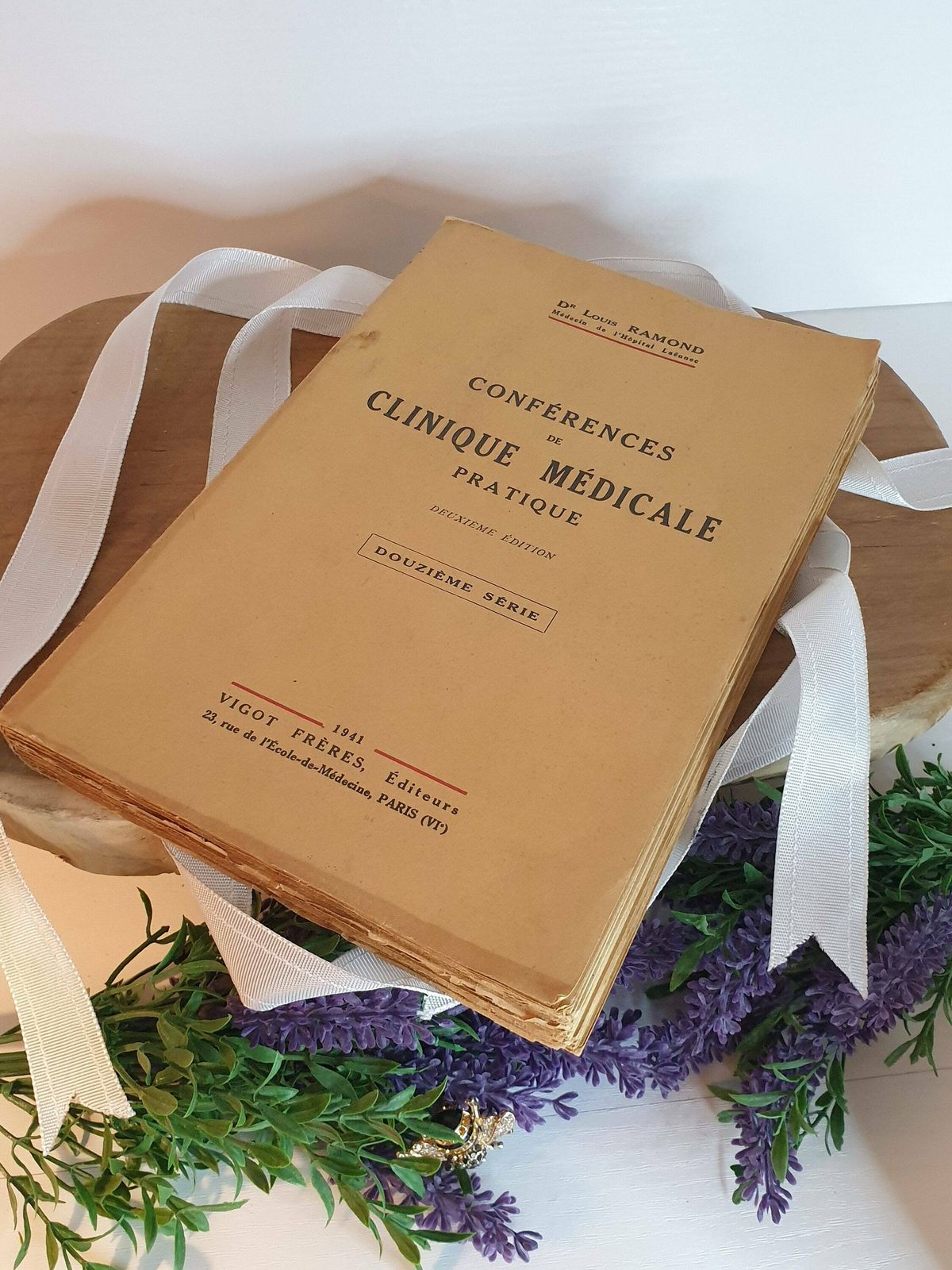 Vintage 1941 Conferences De Clinique Medicale Pratique, Frans Medisch Boek photo furniture
