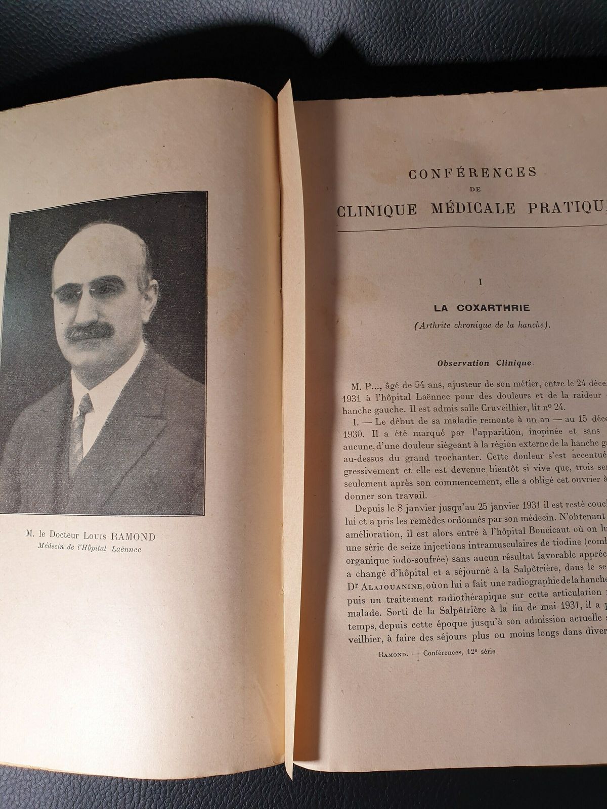 Vintage 1941 Conferences De Clinique Medicale Pratique, French Medical Books photo Home Decor