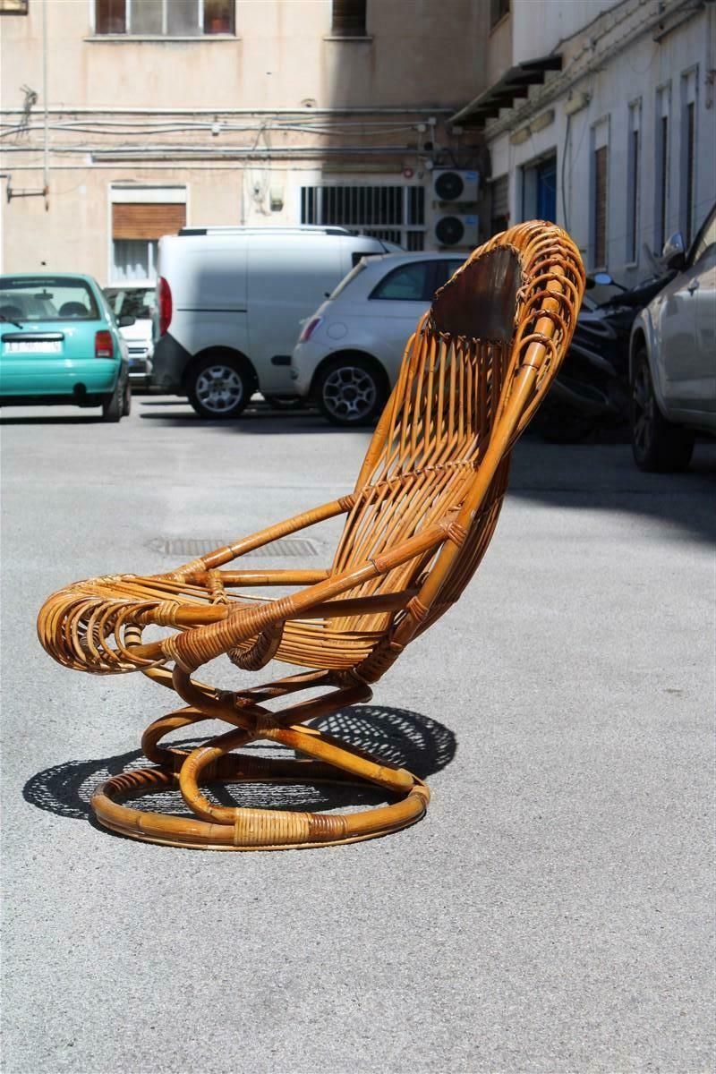Bonacina Chair Tito Agnoli 1950 Bamboo Italian Design Mid Century 1950 photo furniture