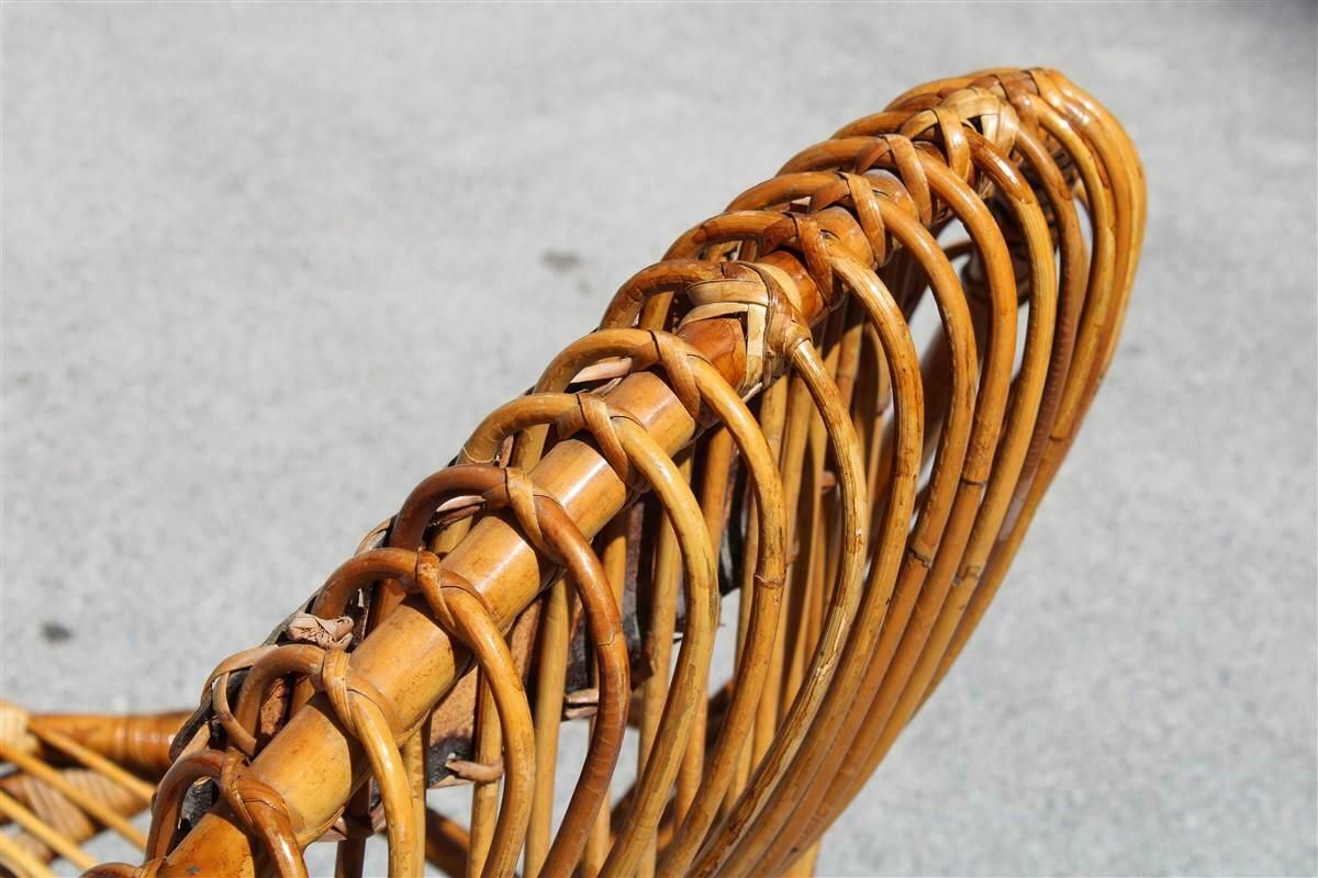photo for sale Bonacina Chair Tito Agnoli 1950 Bamboo Italian Design Mid Century 1950