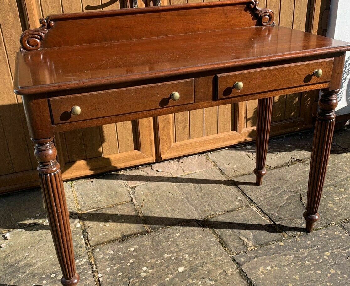 A Vintage Early 19th Century Style Mahogany Consul Or Hall Table C1950.