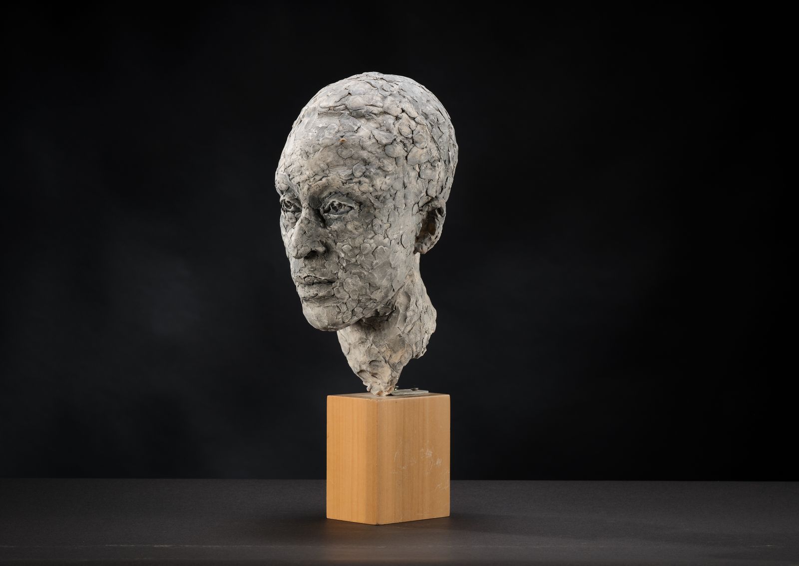 Stunning 'Patience Agbabi' Vintage Man Head Sculpture By Bryan Ellery, England Circa 1990's
