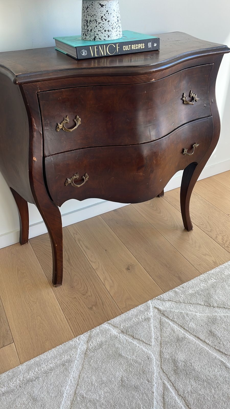 Antique French Bombe Chest Of Drawers Louis XV Style photo vinterior