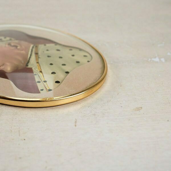 Oval Picture With Domed Glass, 1950s/60s, Good Pope photo for sale
