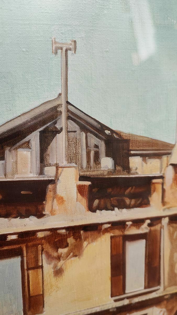 Work By Giorgio Balboni, Oil On Canvas, Venice, 1993 photo for sale