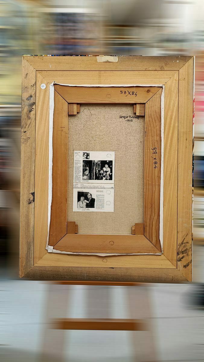 photo furniture Work By Giorgio Balboni, Oil On Canvas, Venice, 1993