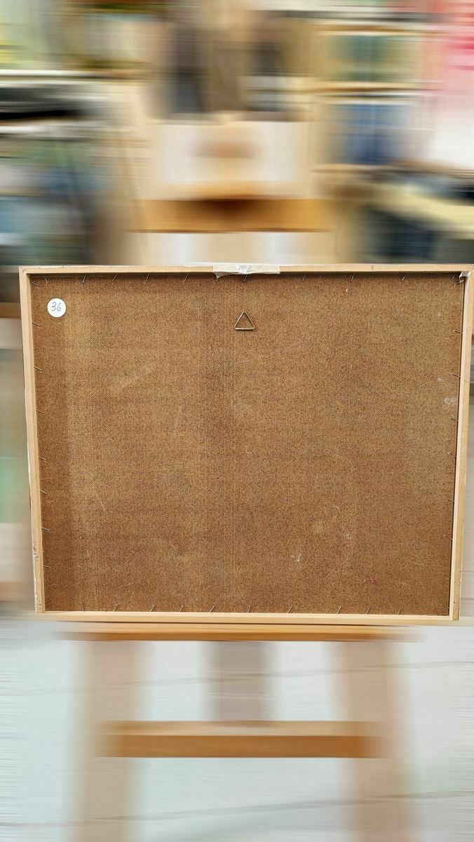 Art Work By Enrico Baj, Pencil Drawing On Cardboard, 1986 photo
