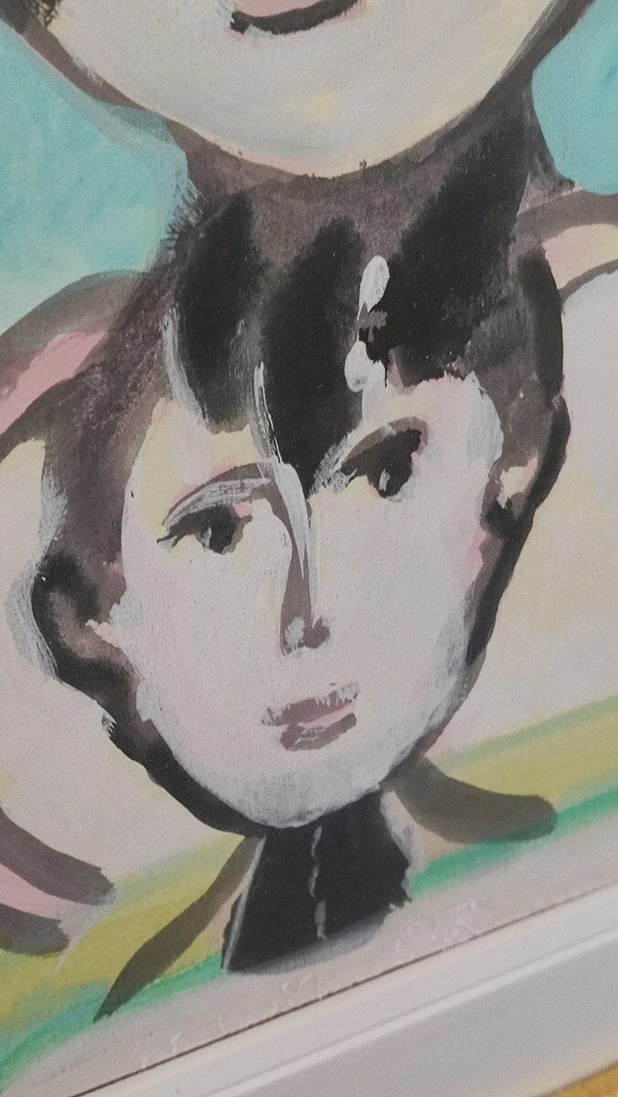 Work By Remo Brindisi, Tempera photo for sale