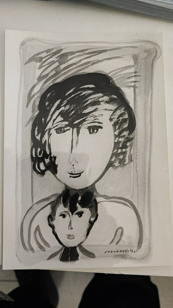 Art Work By Remo Brindisi, Tempera photo
