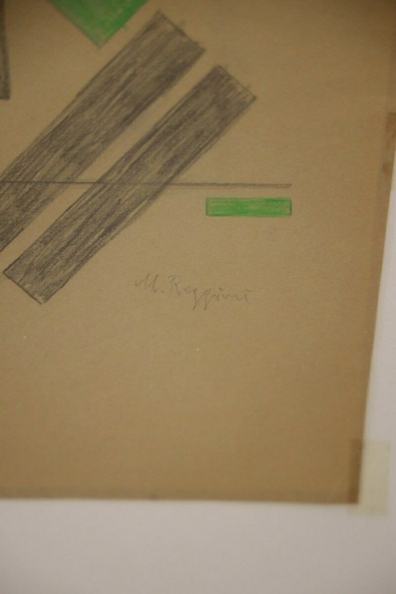 Work By Marco Reggiani, Mixed Media On Cardboard, 1970s photo buy