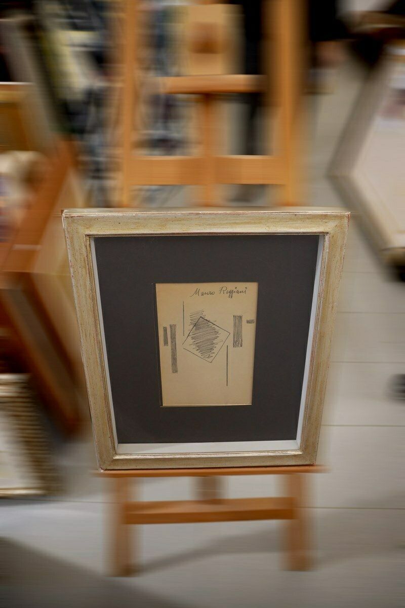 photo buy Work By Marco Reggiani, Mixed Media On Cardboard, 1970s