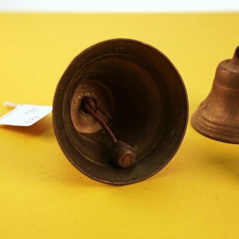 Vintage Metal Bells, 4 Pieces, 1800s photo vinterior