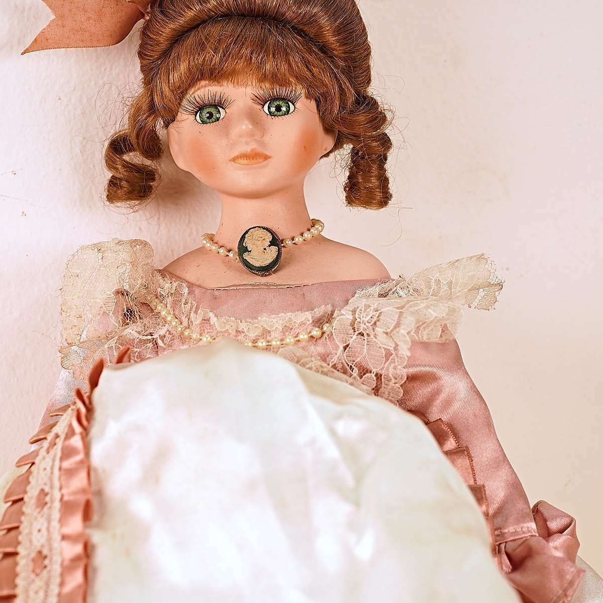 Vintage Doll With Ceramic Parts photo Home Decor