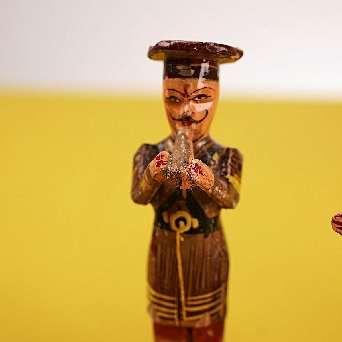 Ancient Indian Musicians In Wood And Papier Mâché, 3 Pieces photo furniture