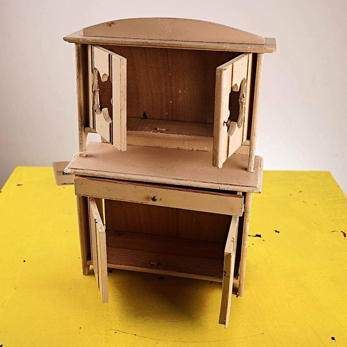 Wooden Doll Cupboard From The 900s photo Home Decor