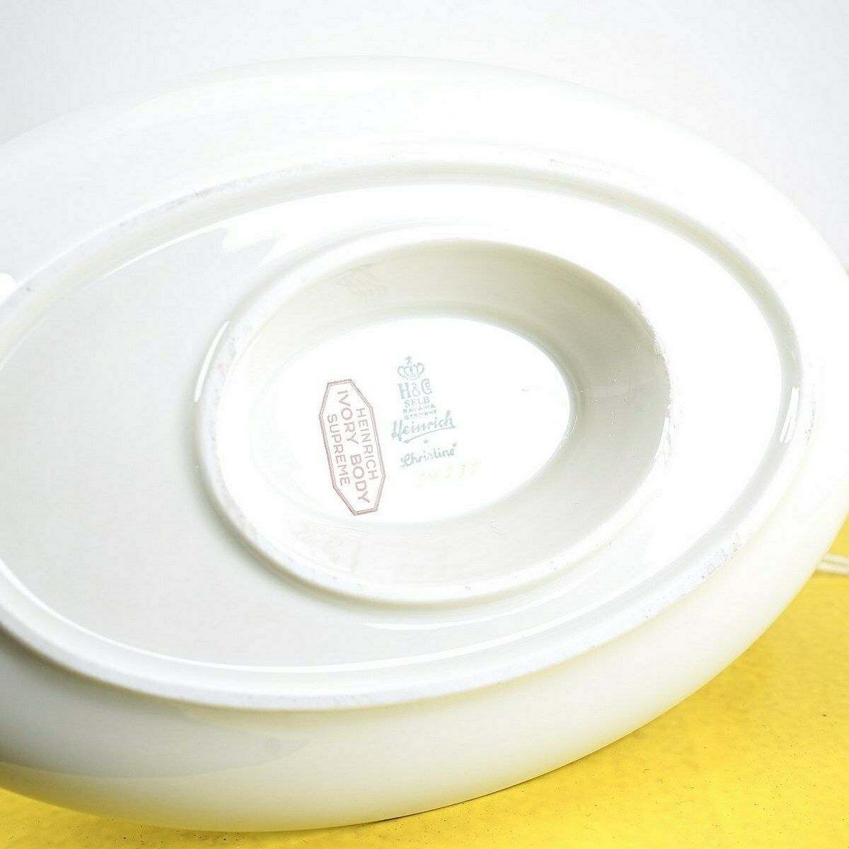 Ceramic Gravy Boat, Heinrich Ivory Body Supreme Bavaria Germany photo buy