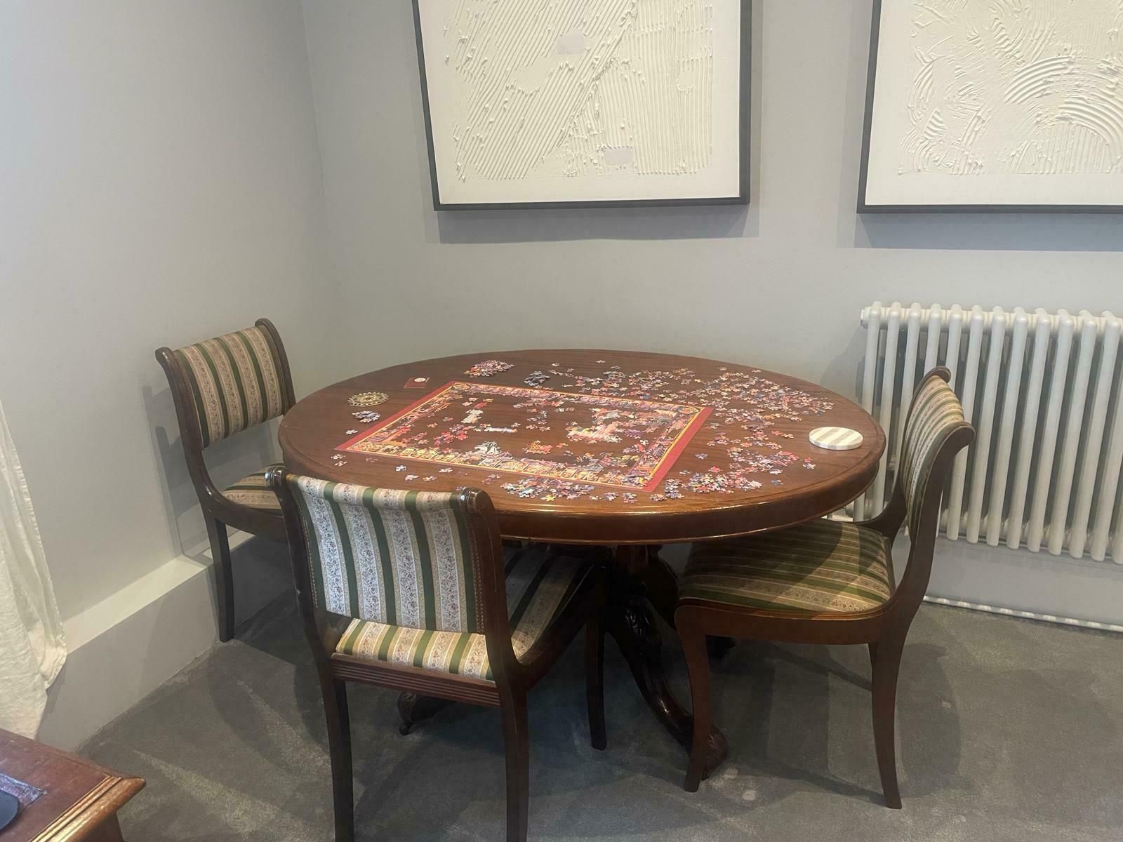 Victorian Dining Room Table With Four Chairs photo furniture