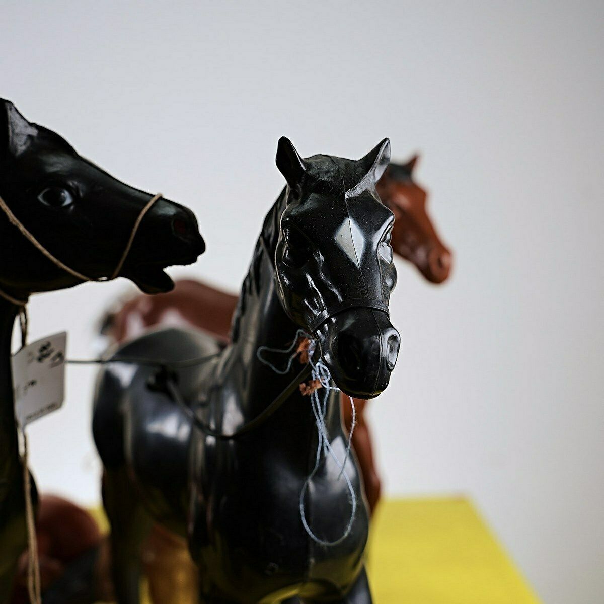 Lot Of 4 Vintage Toy Horses photo furniture