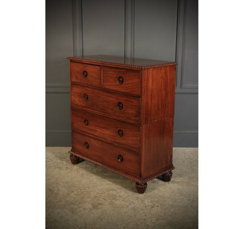 photo for sale 2 Piece Anglo Indian Military Chest Of Drawers