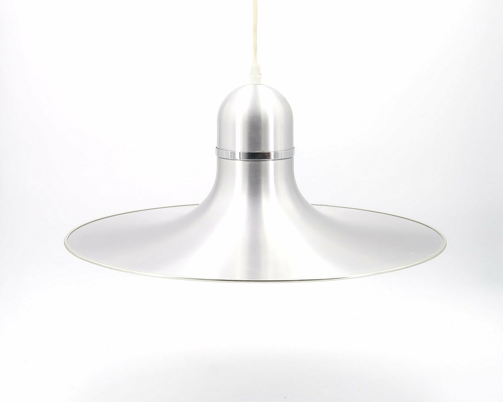 Aluminum Ufo Ceiling Pendant Light, 1970s / Scandinavian, Danish Design, Pendant Lamp, Lighting