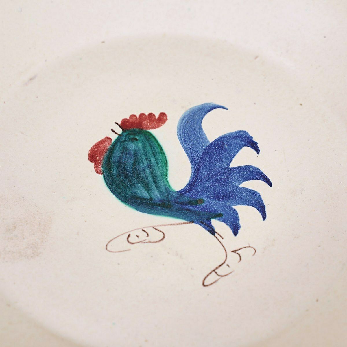 Large Centerpiece Plate In Glazed Terracotta photo Home Decor