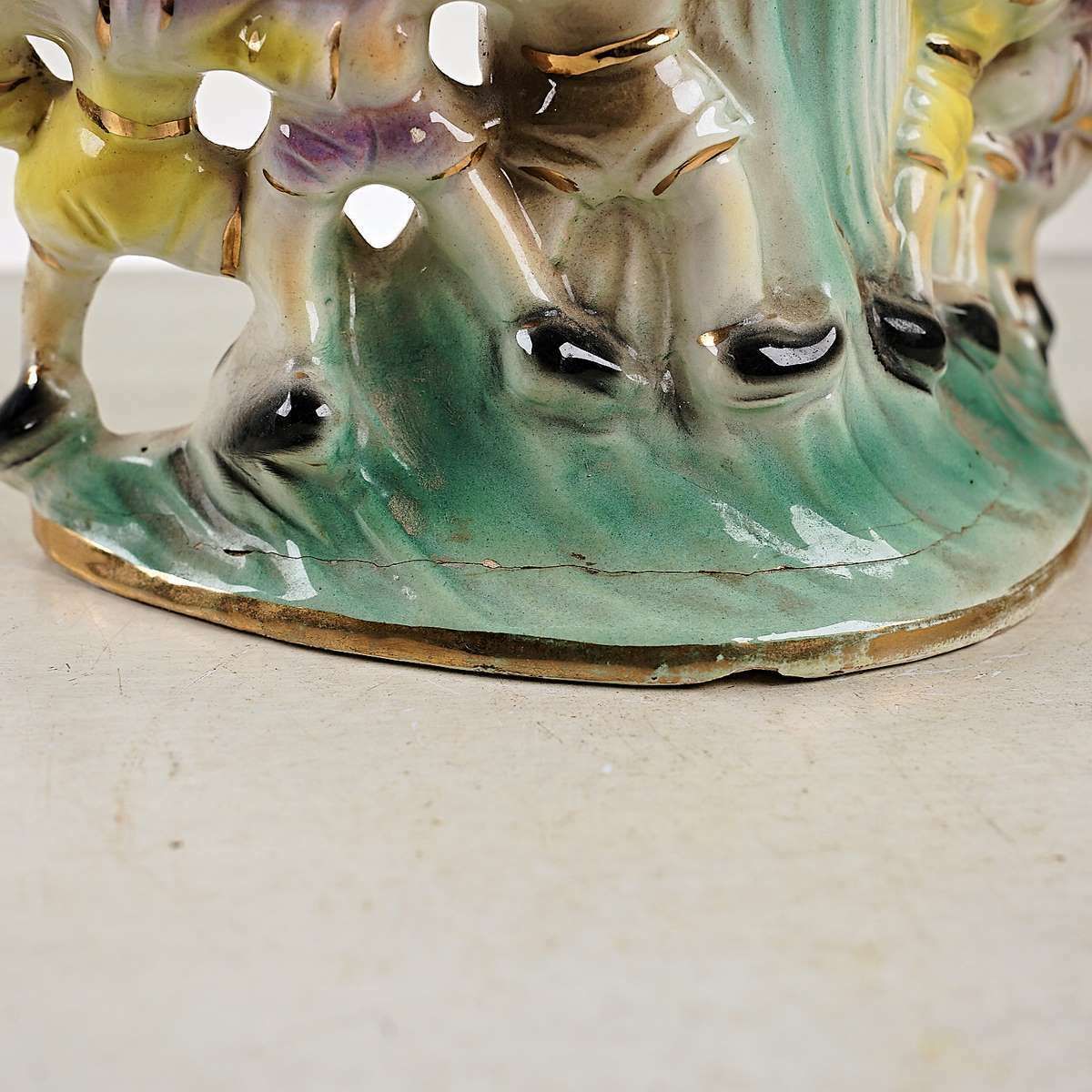 Factori Ceramic Vase From The 1950s, Snow White And The Seven Dwarfs photo vinterior