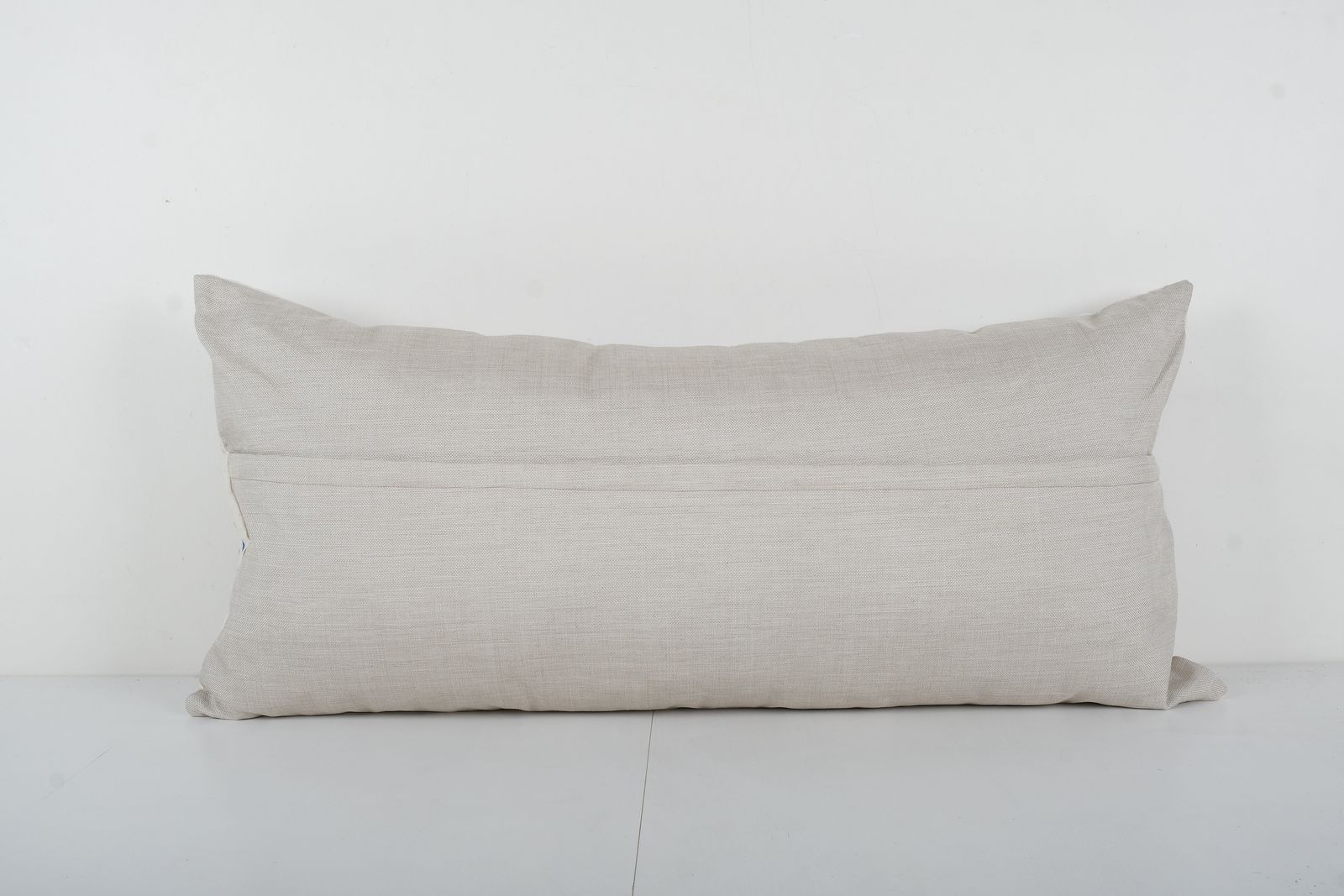 Animal Motif Suzani Pillow, Blue Embroidered Textile From Bukhara, Extra Long Bird Motif Suzani Bedding Cushion Cover photo for sale