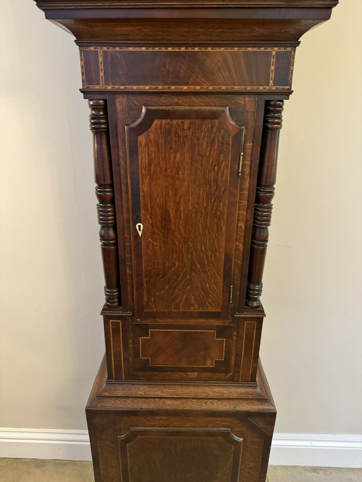 Fantastic Quality Antique George III Mahogany And Oak Longcase Clock photo for sale