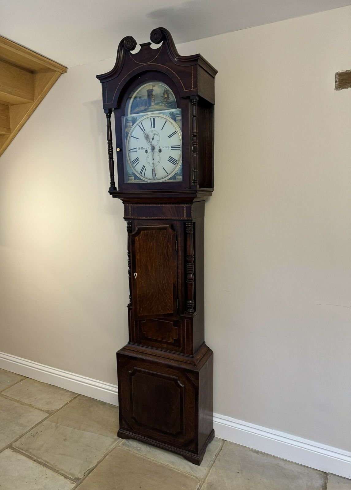 Fantastic Quality Antique George III Mahogany And Oak Longcase Clock photo Home Decor