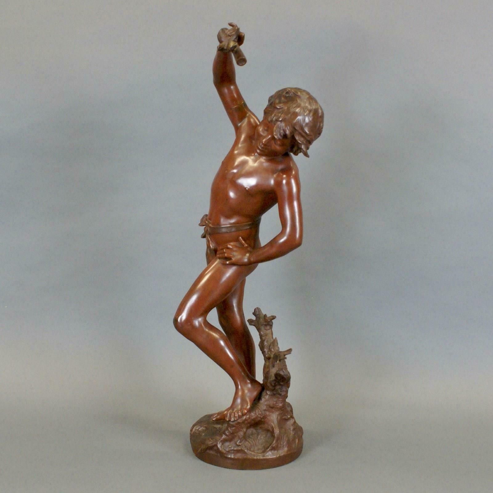 A Bronze Figure After Auguste Moreau (1834 – 1917) photo Art
