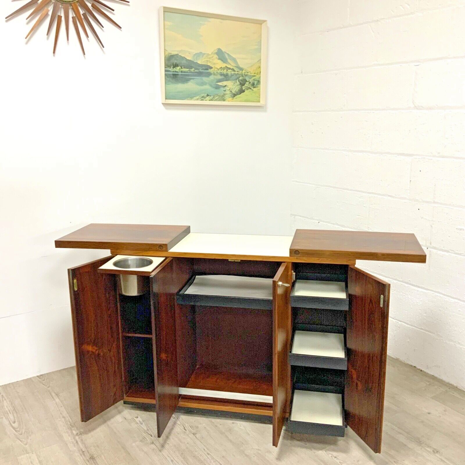 Danish Rosewood Captains Drinks Cocktail Cabinet Bar By Reno Wahl Iversen Folr Drylund
