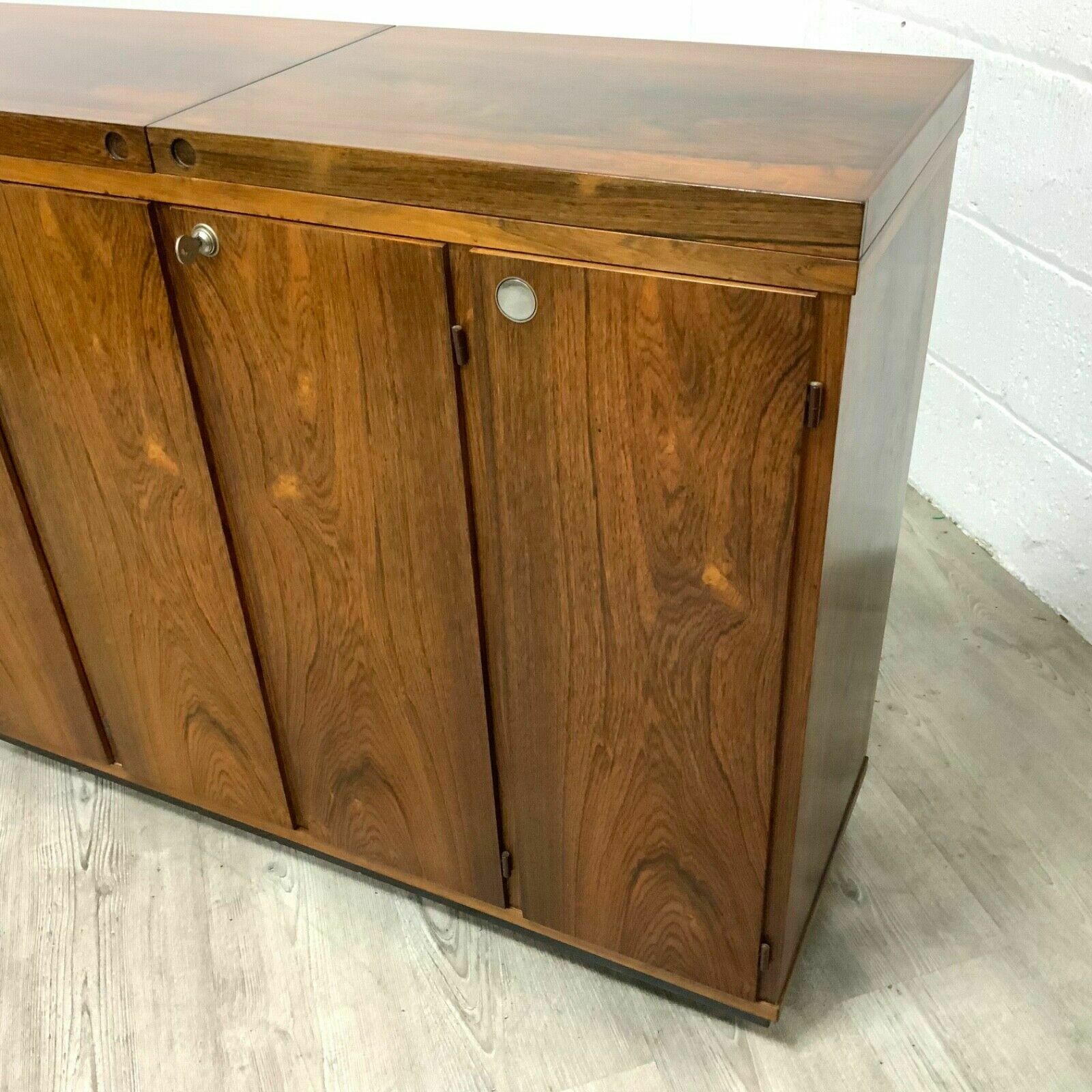 photo for sale Danish Rosewood Captains Drinks Cocktail Cabinet Bar By Reno Wahl Iversen Folr Drylund