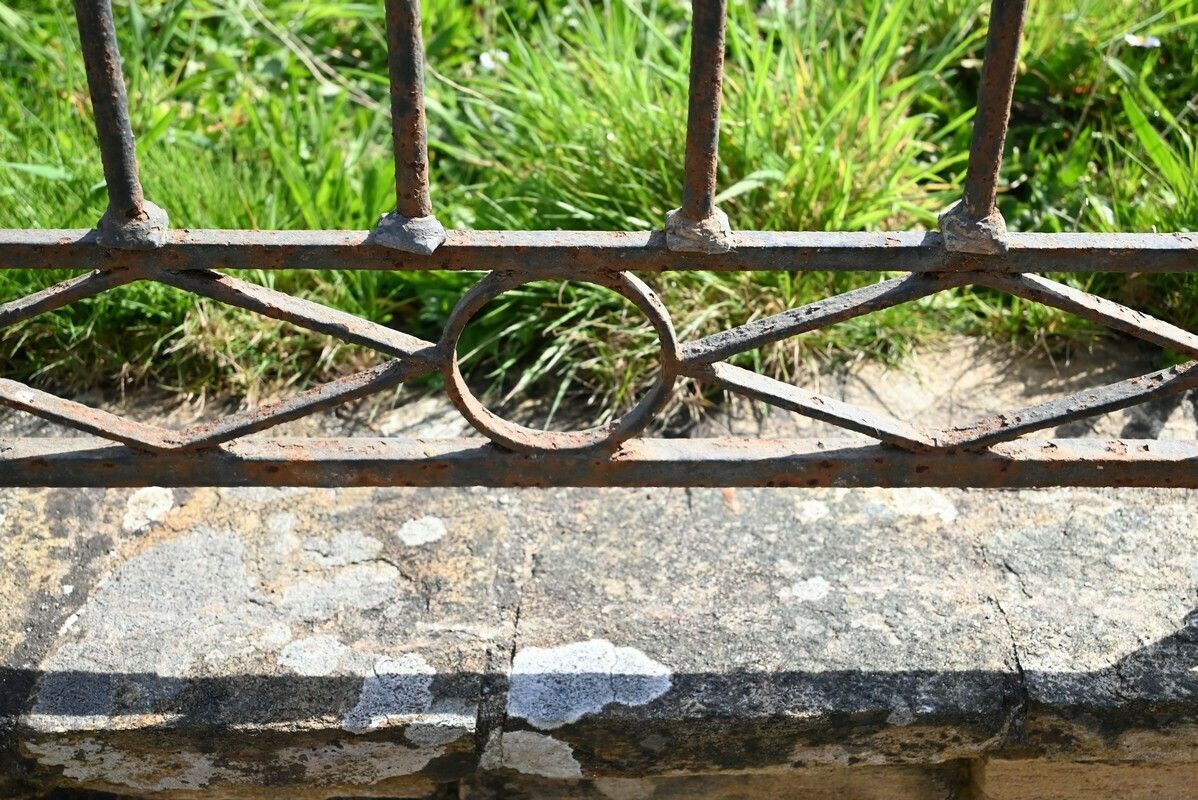 Wrought Iron Window Railings – 2nd Part 18th Century photo vintage