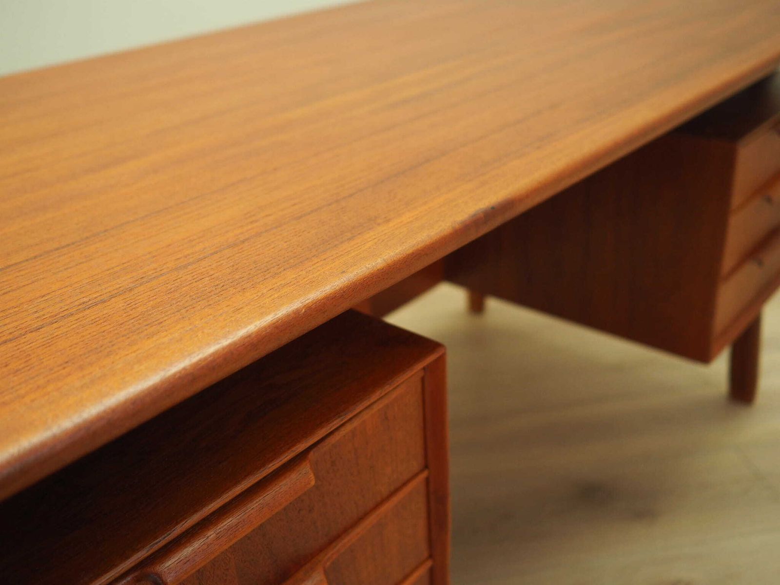 Furniture Teak Desk, Danish Design, 1970s, Manufacture: Omann Jun photo