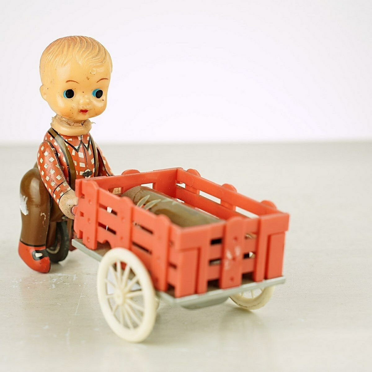Vintage Tin Game For Child With Cart photo furniture