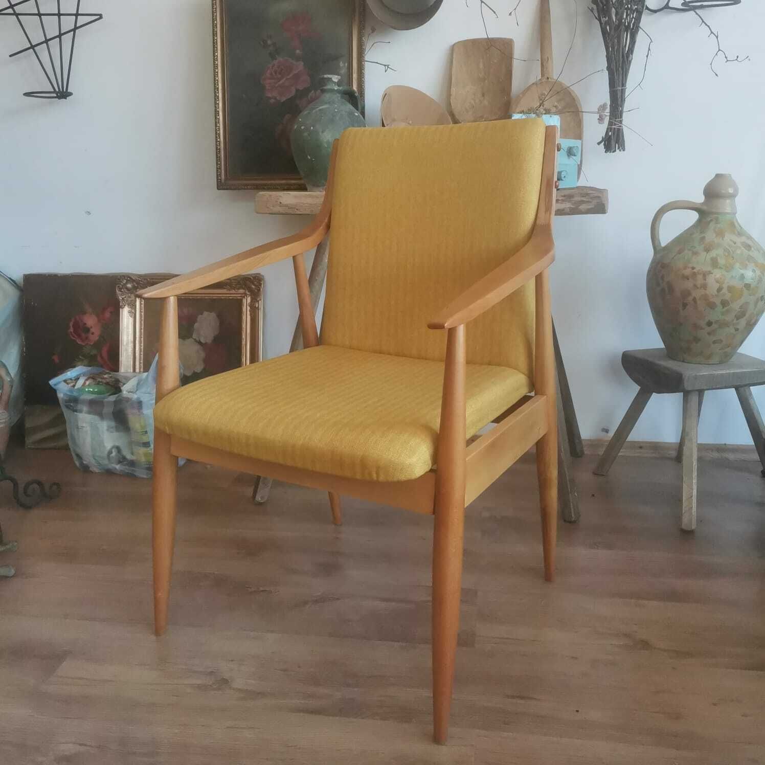 photo for sale Mid Century Austrian Hand Made Chair From Oak. 1940s