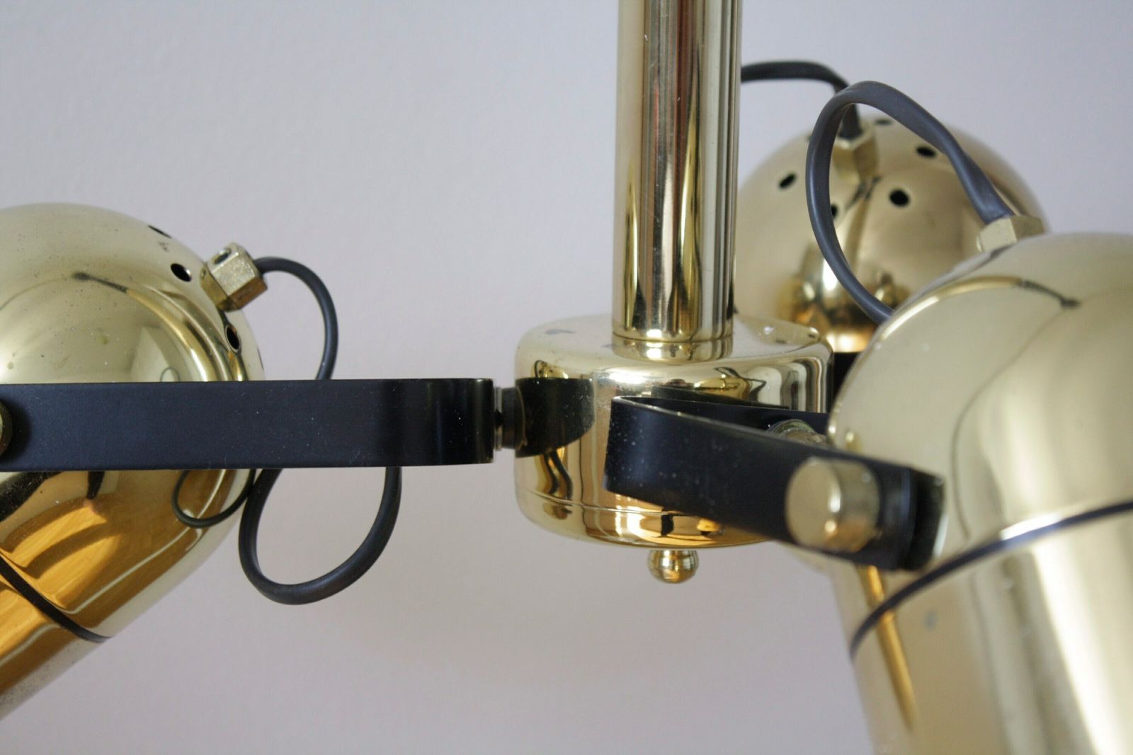 Mid Century Pendant Light / 70s Brass Space Age Lamp / Vintage Sputnik Brass Lamp / Mid Century Lighting / Yugoslavia / Modernist Lamp Light photo for sale