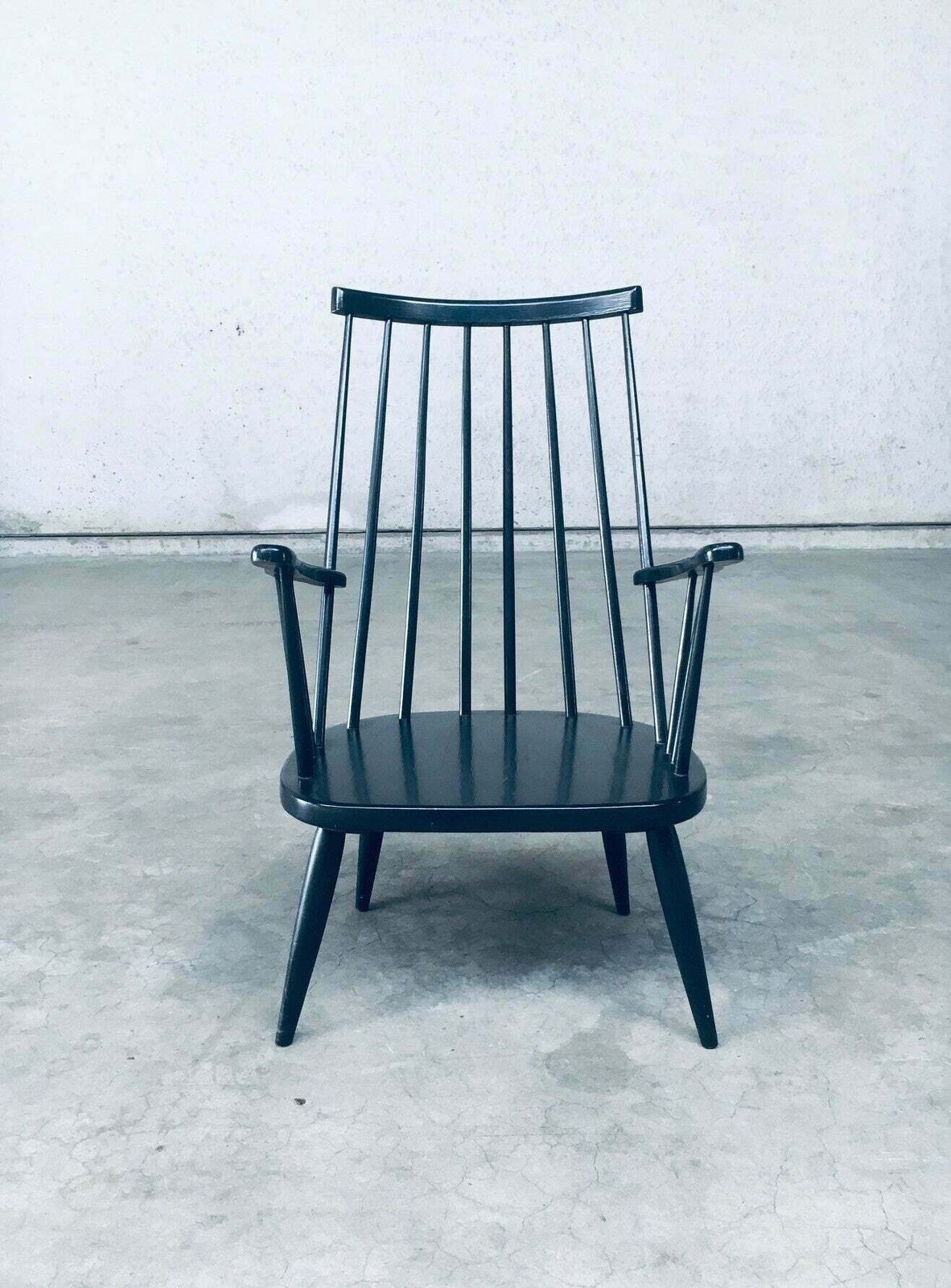 photo buy Scandinavian Design Spindle Back Lounge Chair Set, Denmark 1960's