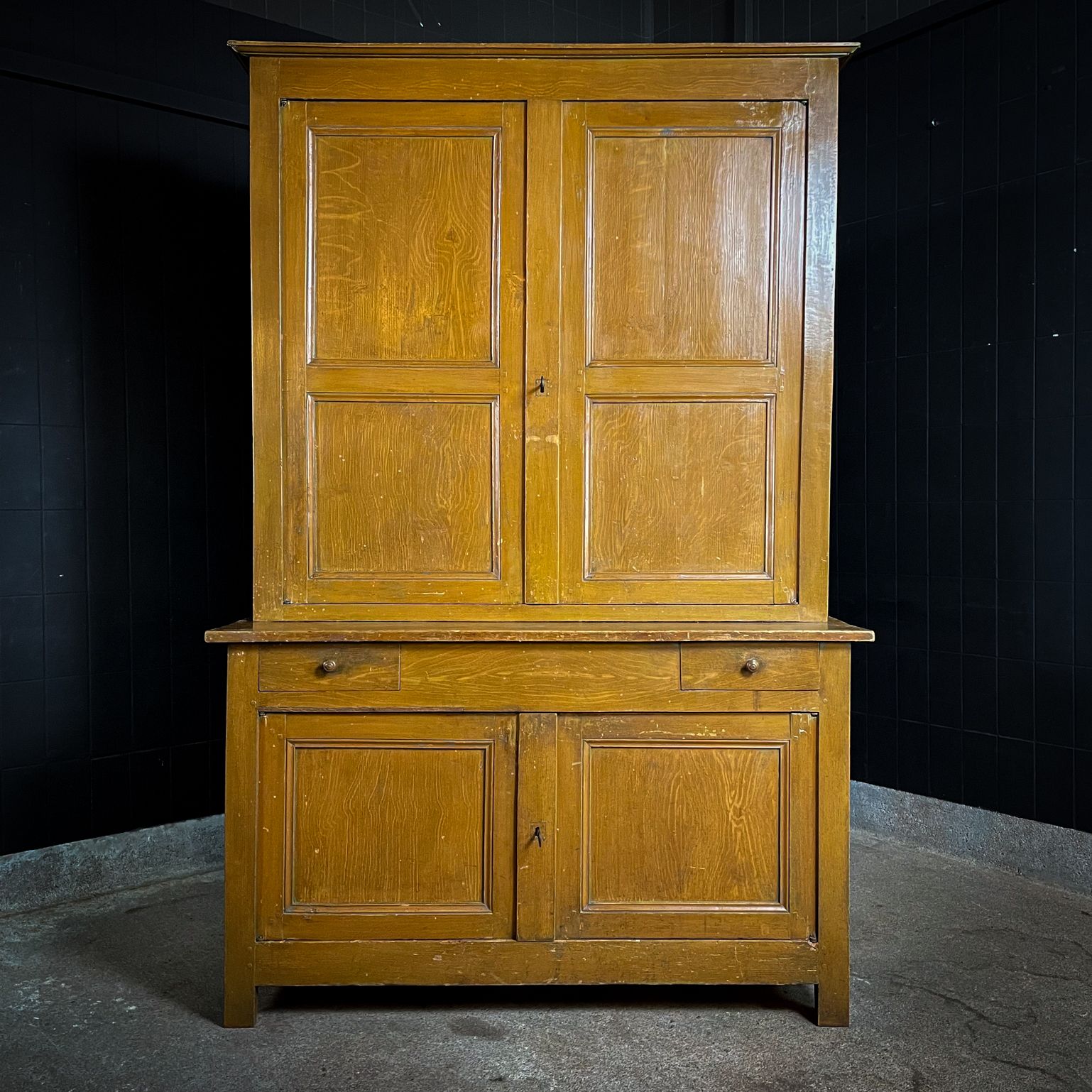 Rural Brocante Wooden Cupboard – 1920s, France photo furniture