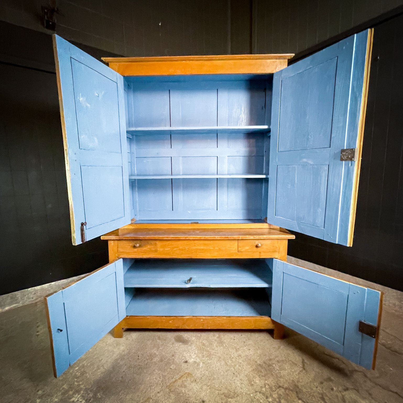 2650.0 Rural Brocante Wooden Cupboard – 1920s, France photo