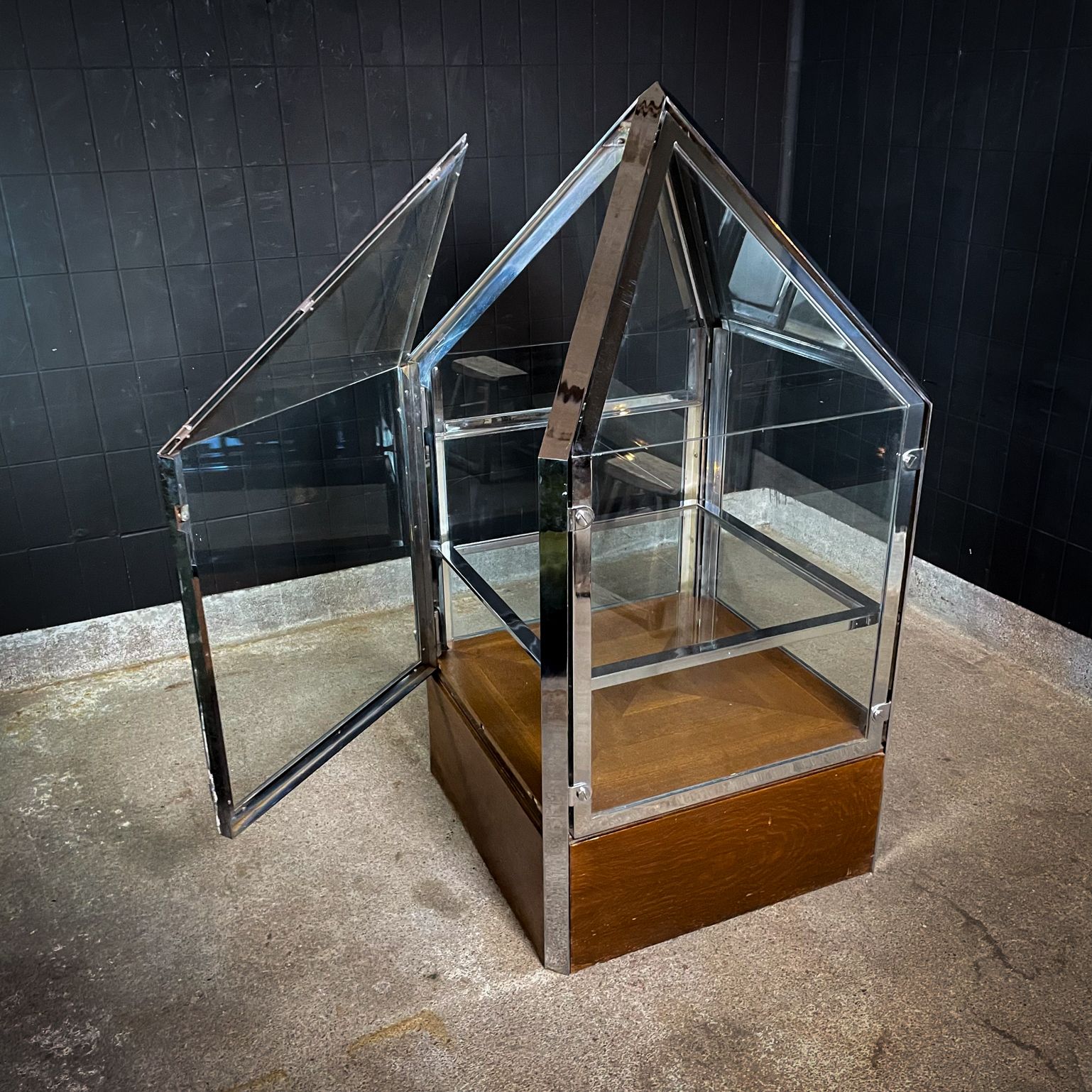 Vintage Obelisk Display Cabinet From The Bijenkorf photo vintage