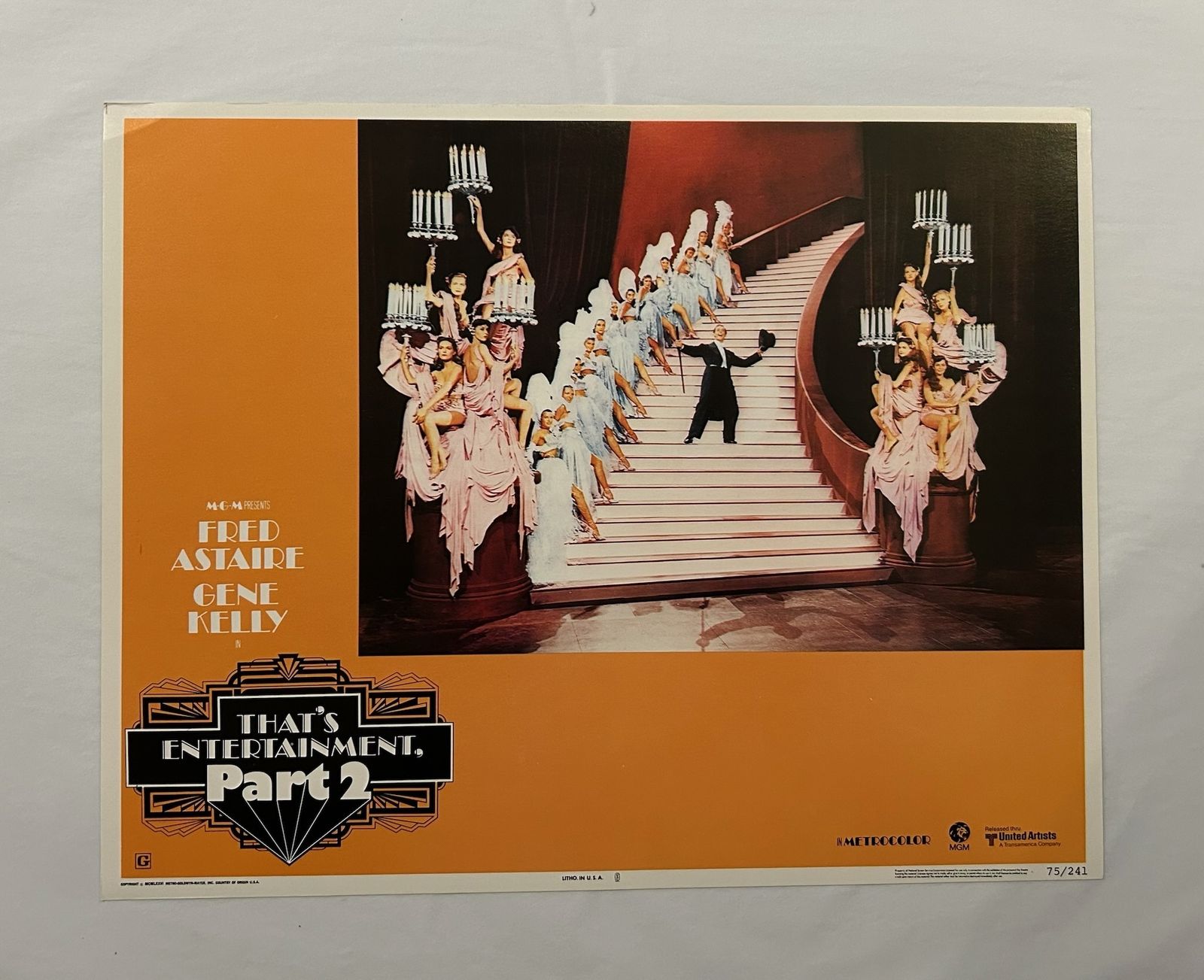 That's Entertainment Part II   Original 1976 Lobby Card photo furniture