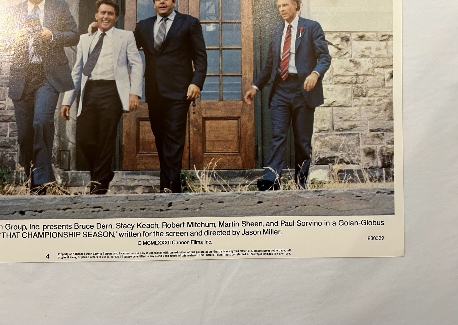 That Championship Season   Original 1982 Lobby Card #4 photo for sale