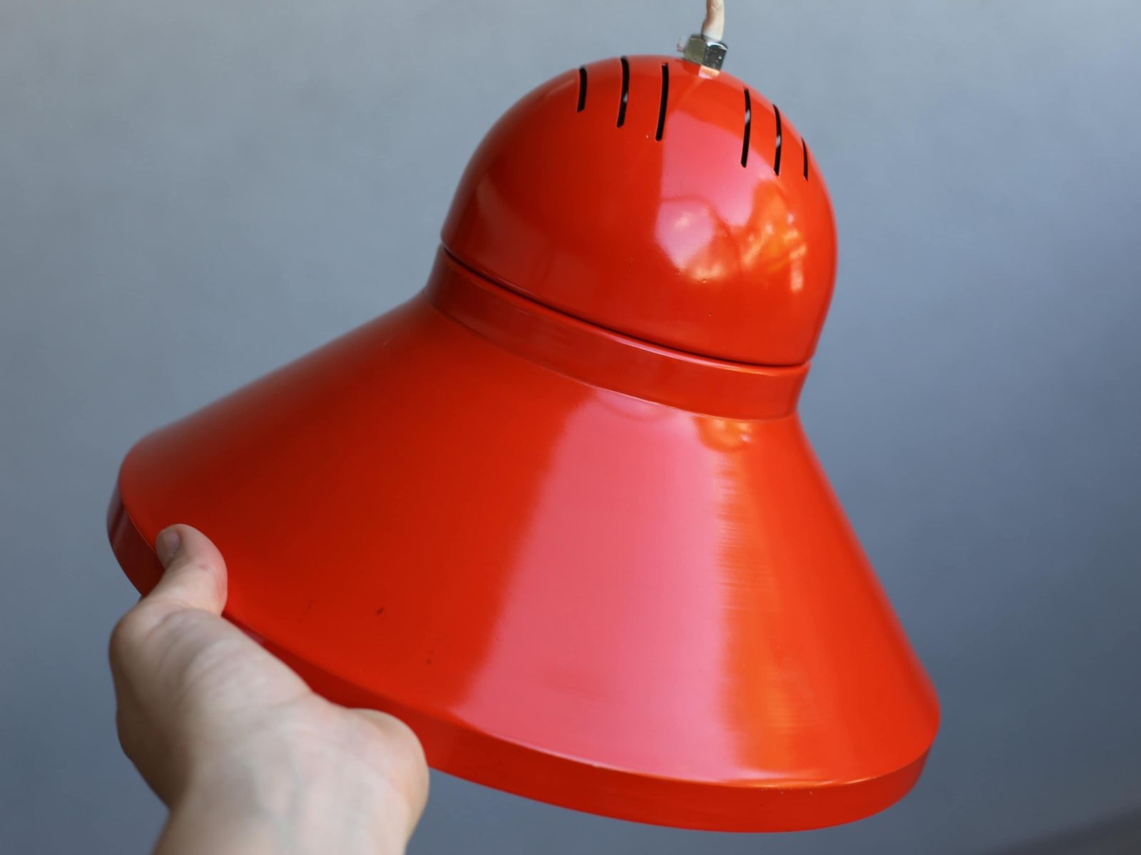 Space Age Ufo Style Pendant Lamp / Space Age 70s Vintage Ceiling Light / Yugoslavia / Vintage Pendant Lamp / Yugoslavia Vintage / Space Age photo for sale