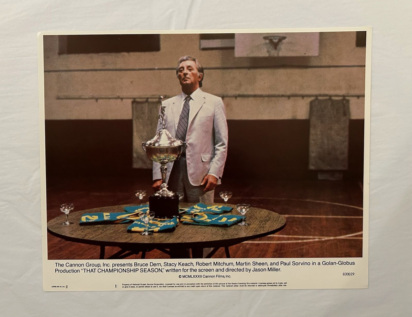 That Championship Season   Original 1982 Lobby Card #1 photo furniture