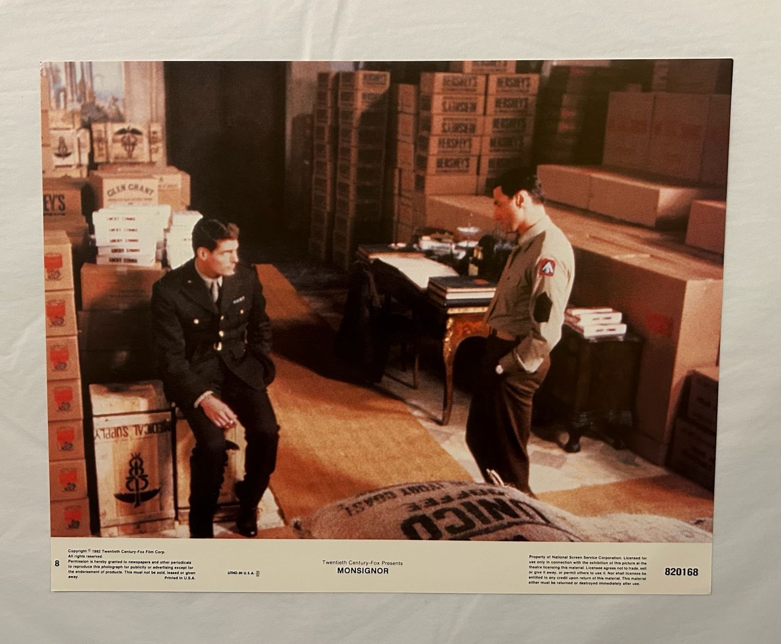 Monsignor   Original 1982 Lobby Card #8 photo furniture